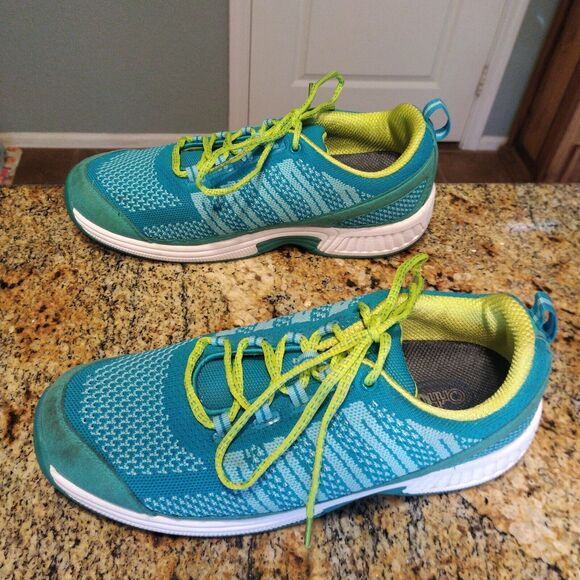 Orthofeet BioFit Coral Stretch Knit Sneakers Womens Shoe Size US 11 EE Turquoise - Picture 3 of 12